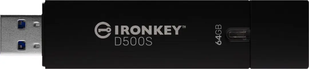 IronKey D500S 64GB USB-stick - Zwart