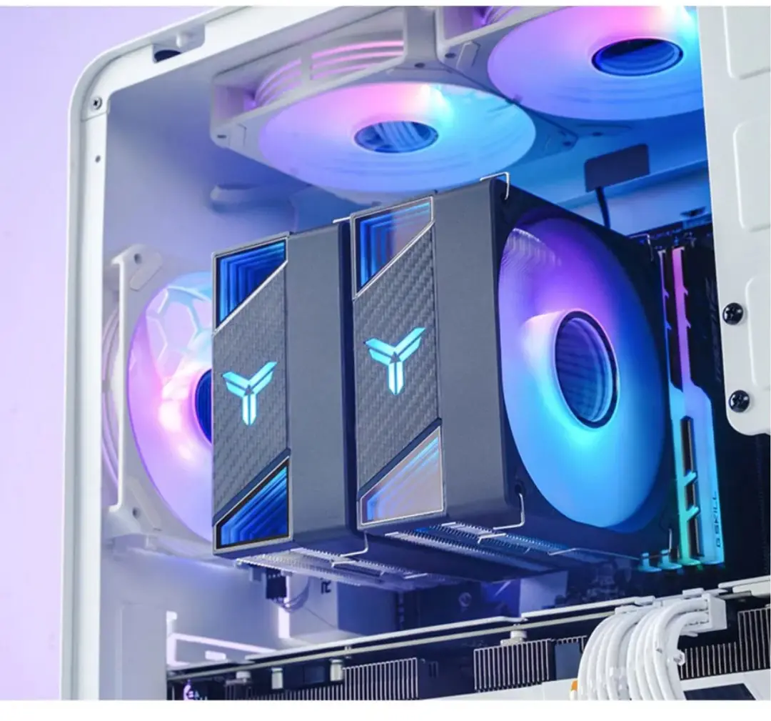 Jonsbo CR-3000 Dual Tower ARGB CPU-ventilator 120mm - Zilver
