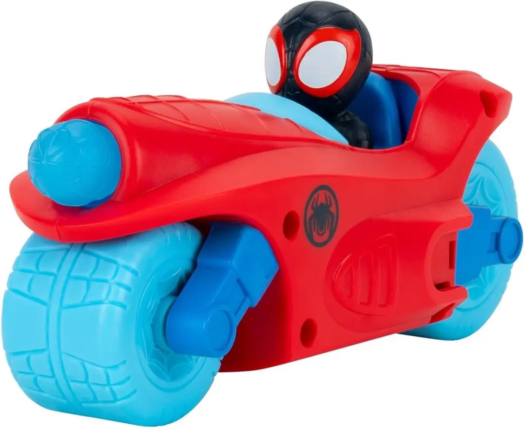 Spidey and his Amazing Friends 3-in-1 Team Split Racer SNF0346 - Rood/Blauw