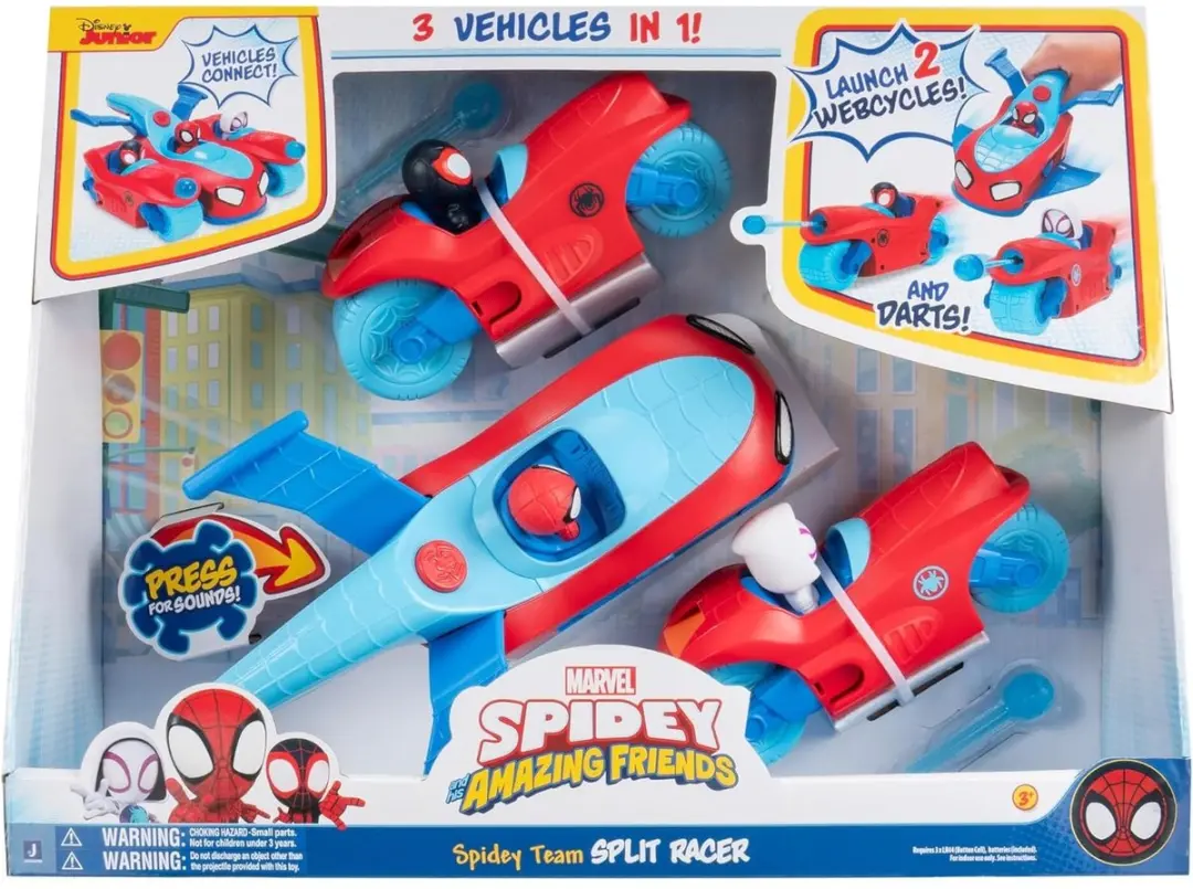 Spidey and his Amazing Friends 3-in-1 Team Split Racer SNF0346