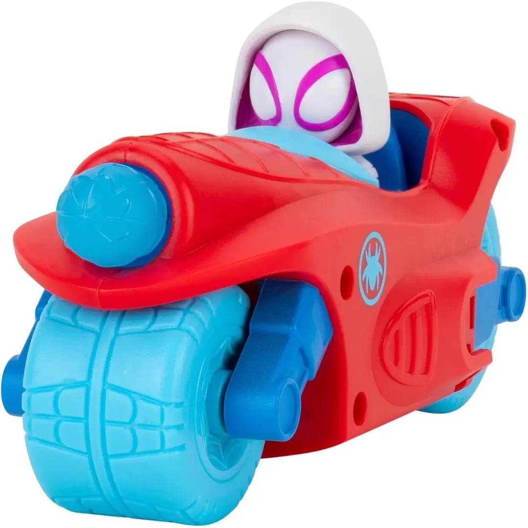 Spidey and his Amazing Friends 3-in-1 Team Split Racer SNF0346 - Rood/Blauw