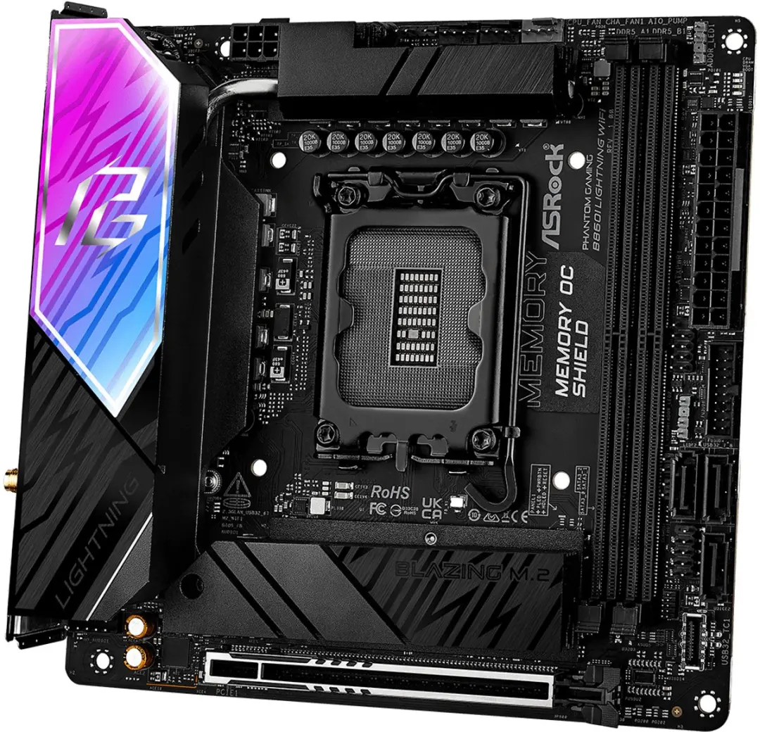 ASRock B860I Lightning WiFi Mini-ITX Moederbord - LGA 1851
