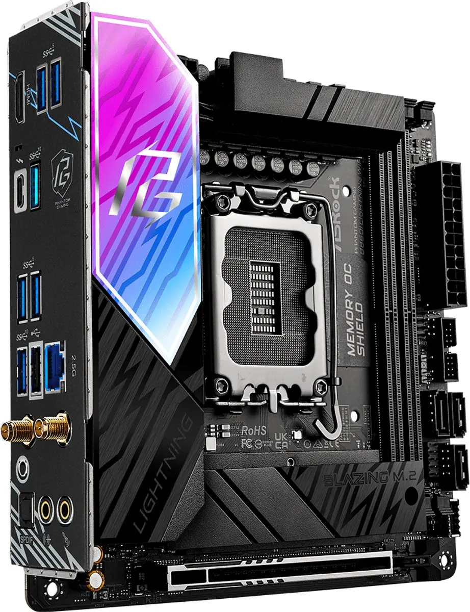 ASRock B860I Lightning WiFi Mini-ITX Moederbord - LGA 1851