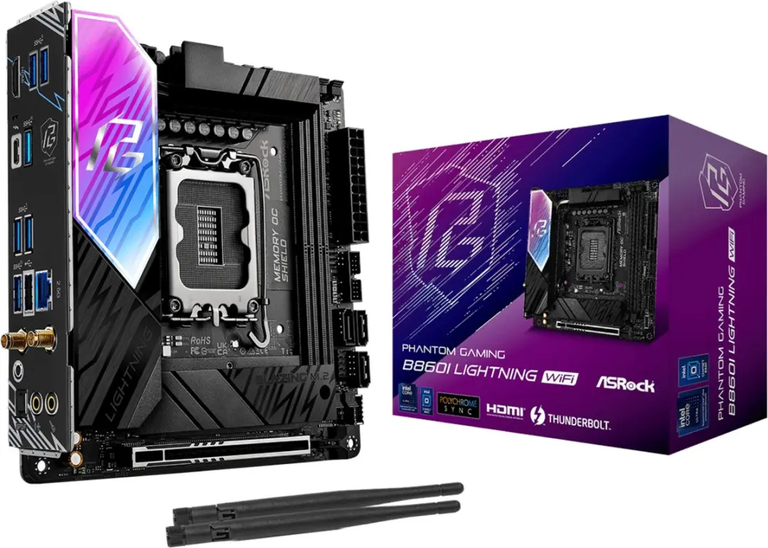 ASRock B860I Lightning WiFi Mini-ITX Moederbord