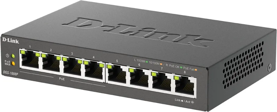 D-Link DGS-1016D/E Netwerkswitch 16 Poorten - Zwart