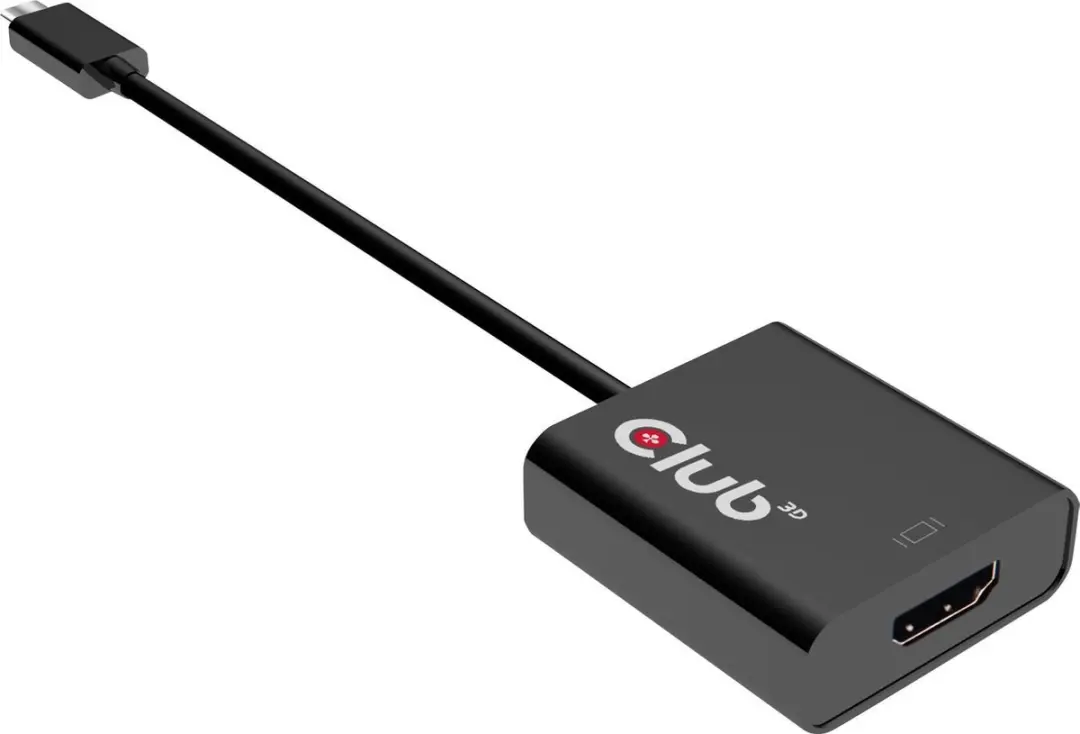 Club 3D CAC-2504 USB-C naar HDMI 2.0 Adapter - 4K 60Hz - Zwart
