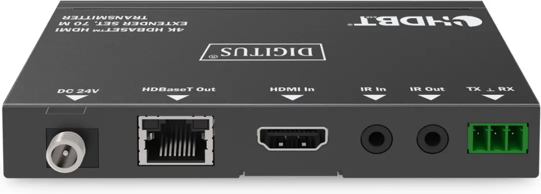 Digitus DS-55520 AV Extender - Zwart