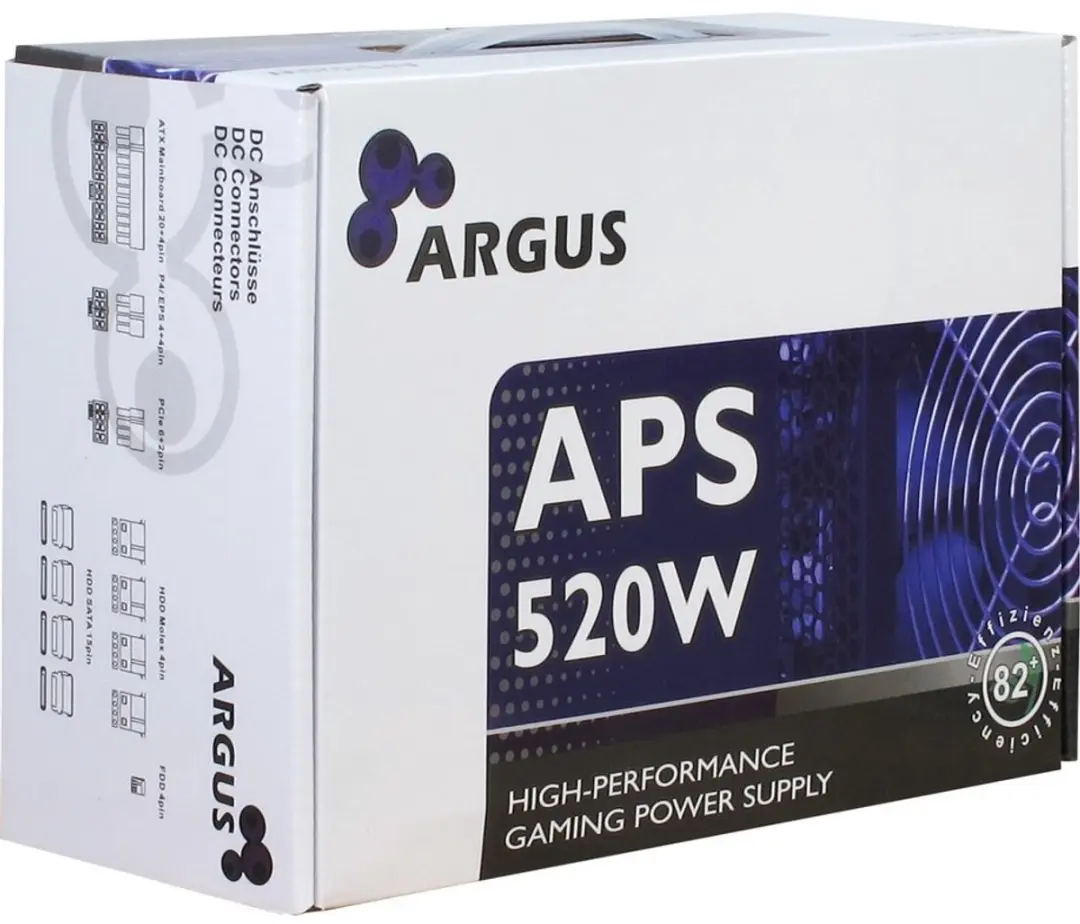 Inter-Tech Argus APS-520W Voeding - 520W - Zwart