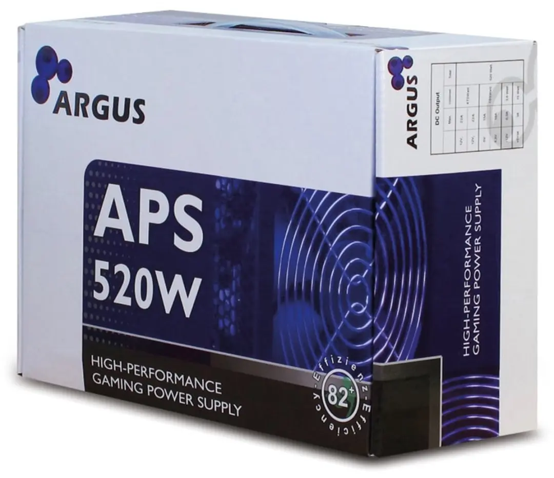 Inter-Tech Argus APS-520W Voeding - 520W - Zwart