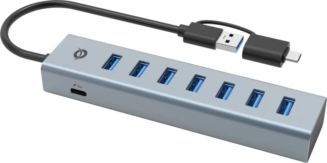 Conceptronic HUBBIES21G USB 3.2 Hub - Grijs