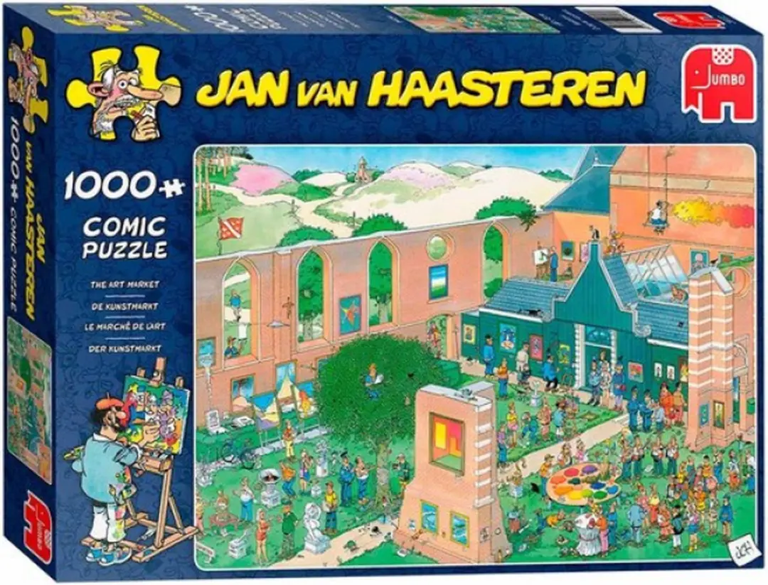 Jumbo Jan van Haasteren De Kunstmarkt Puzzel 1000 Stuks - Multicolor