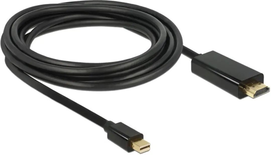Delock Mini DisplayPort naar HDMI 1.3 Kabel 1m - Zwart