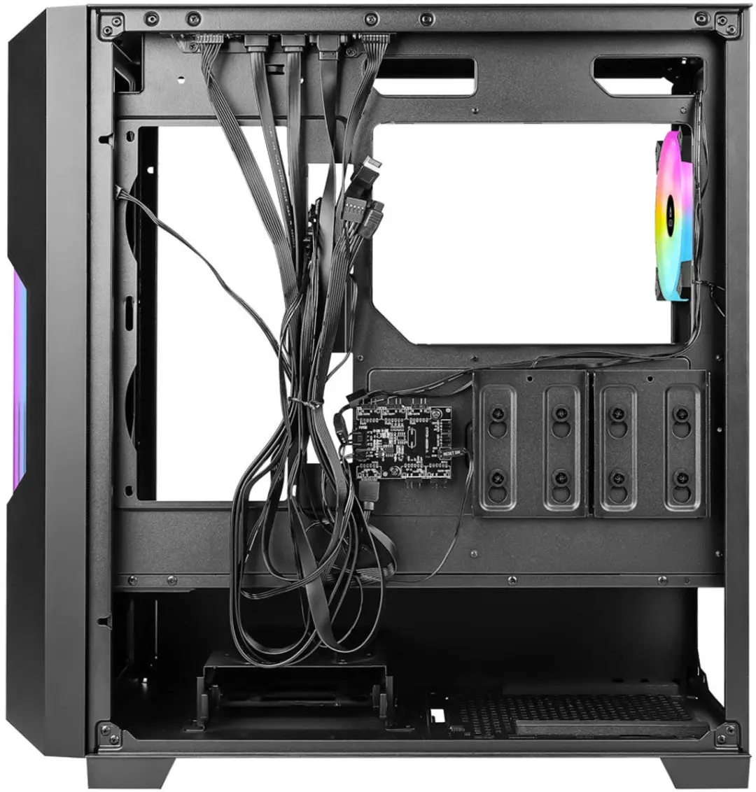 Azza Guardian Glass Midi Tower CSAZ-520BG - Zwart
