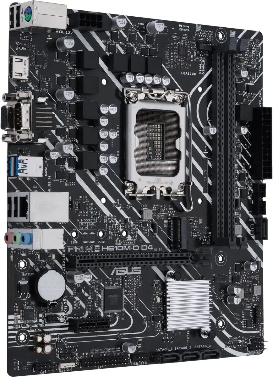 ASUS PRIME H610M-D D4 Moederbord - Micro ATX