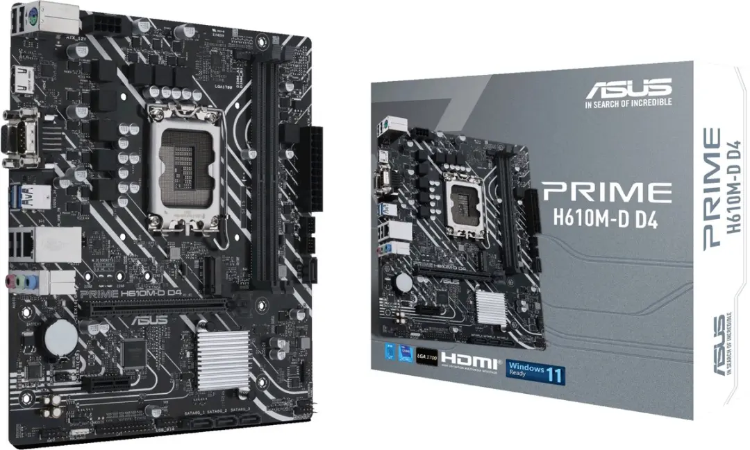 ASUS PRIME H610M-D D4 Moederbord