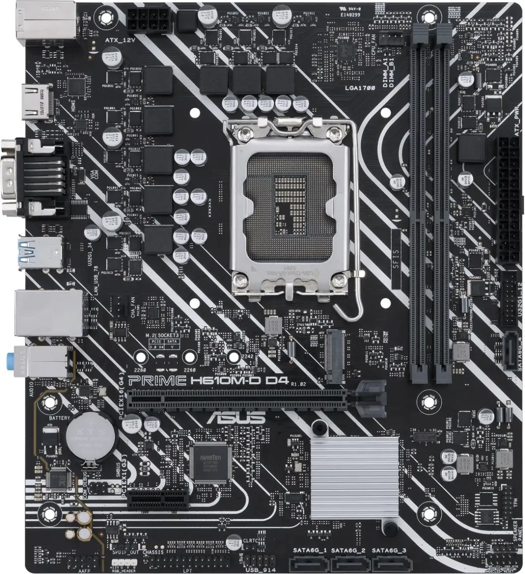 ASUS PRIME H610M-D D4 Moederbord - Micro ATX - afbeelding 6 van 6