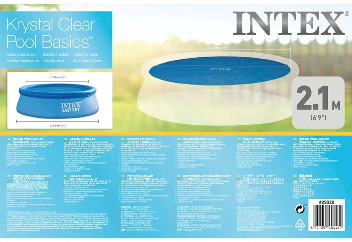 Intex Solarzwembadhoes Rond 206cm - Blauw