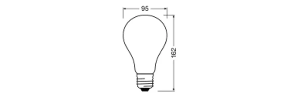 LEDVANCE Classic LED E27 Peer Filament Mat 24W 3452lm Koel Wit - afbeelding 3 van 5