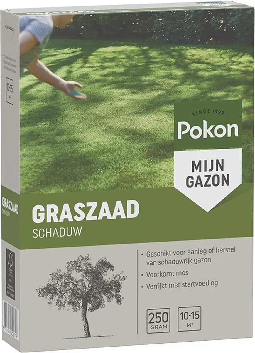 Pokon Graszaad Schaduw 250g - Geschikt voor 10-15m² - afbeelding 6 van 6