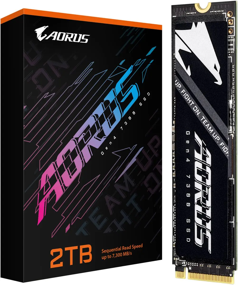 Gigabyte Aorus Gen4 AG4732TB N SSD 2TB - PCIe 4.0 - Transparant