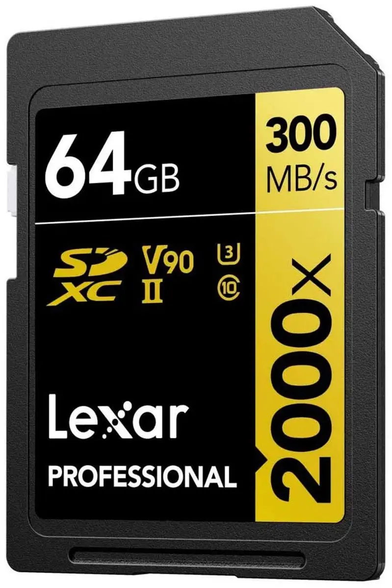 Lexar SD Pro Gold Series UHS-II 2000x 64GB V90