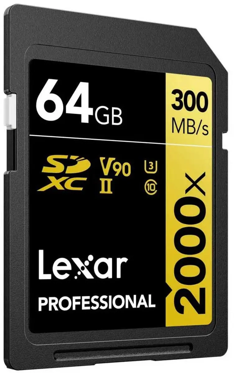 Lexar SD Pro Gold Series UHS-II 2000x 64GB V90 - afbeelding 6 van 6