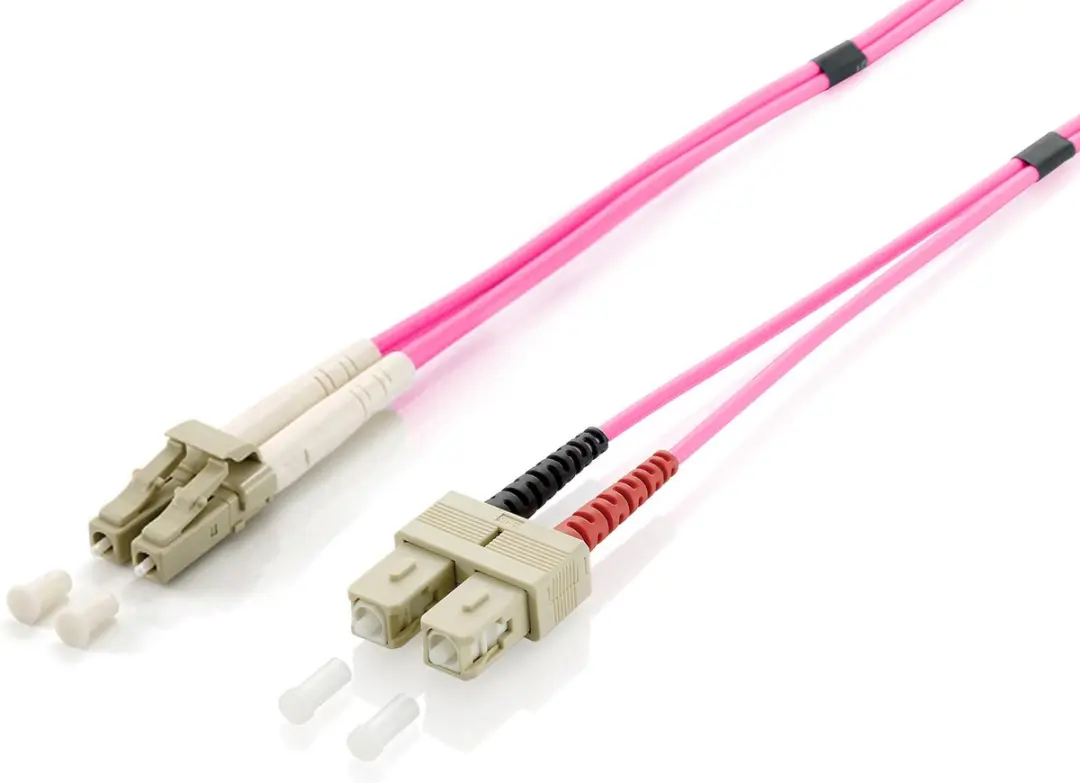 Equip 255531 Glasvezel kabel 1 meter LC SC OM4 Violet