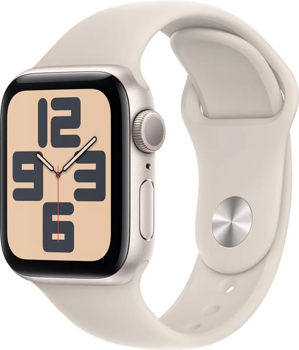 Apple Watch SE 2024 44mm Starlight - Goud