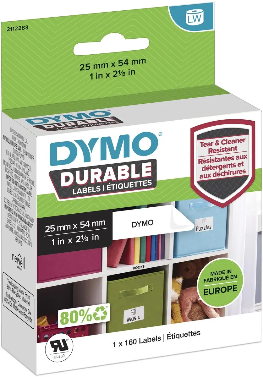 DYMO LabelWriter 2112283 Witte Poly Etiketten
