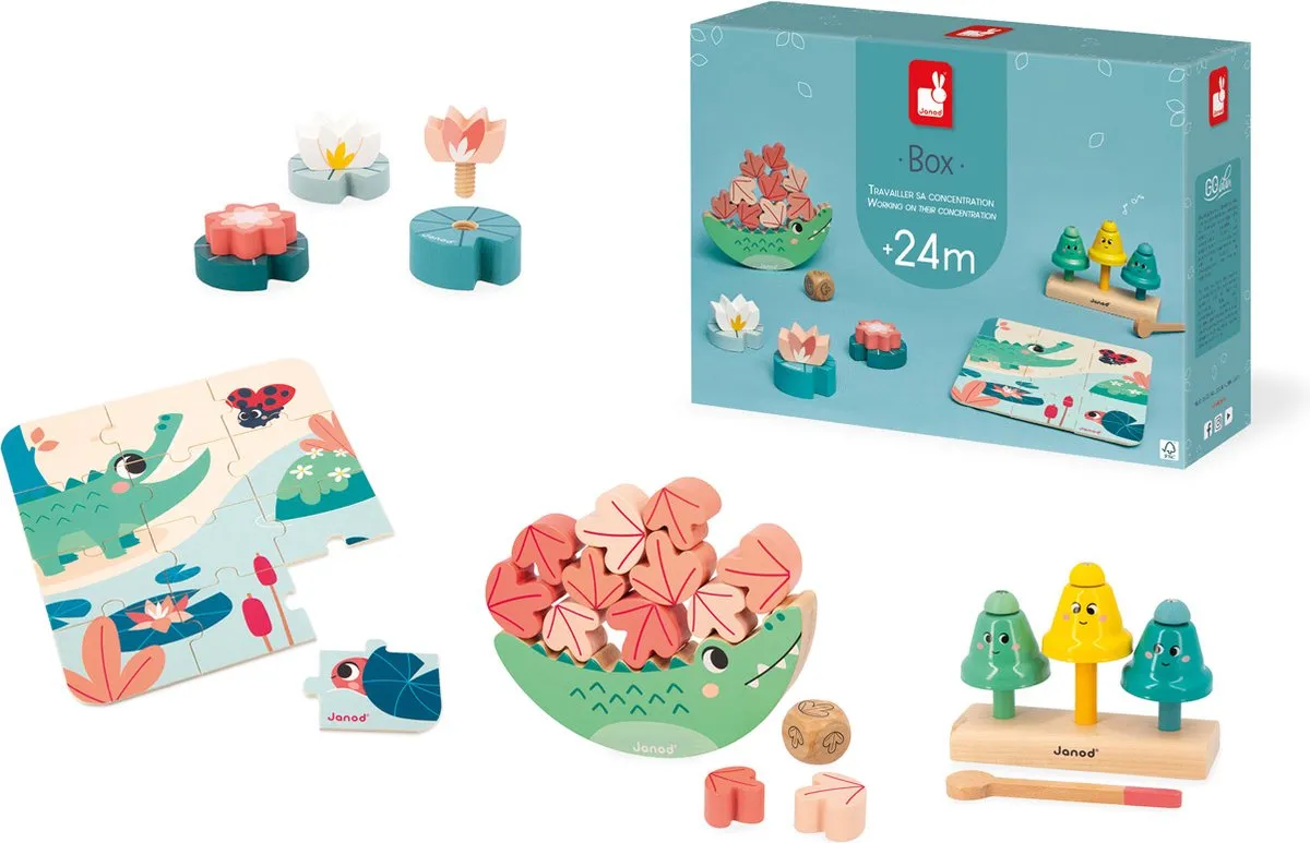 Janod Box 24 Maanden Concentratie Speelset 370021