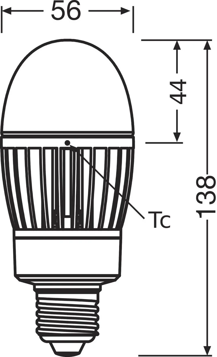 LEDVANCE HQL LED P E27 14.5W 1800lm - Zeer Warm Wit - afbeelding 4 van 5