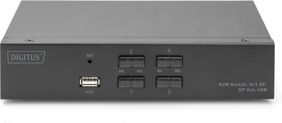 Digitus DS-12891 KVM-switch - 5x USB 2.0 - Zwart