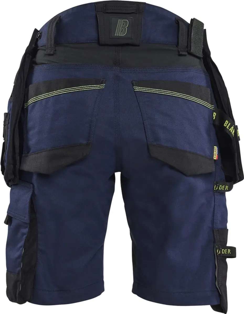 Blåkläder Striker Werkbroek 71751149 - 46 - Marineblauw/High Vis Geel