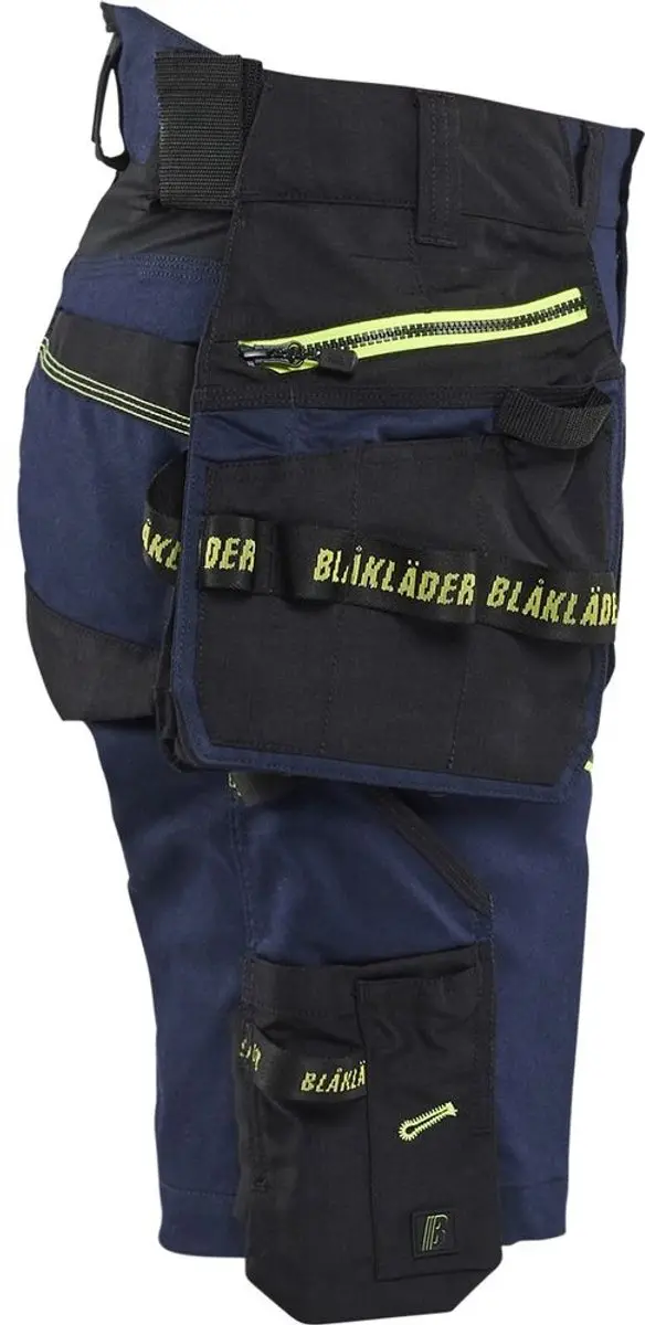 Blåkläder Striker Werkbroek 71751149 - 46 - Marineblauw/High Vis Geel