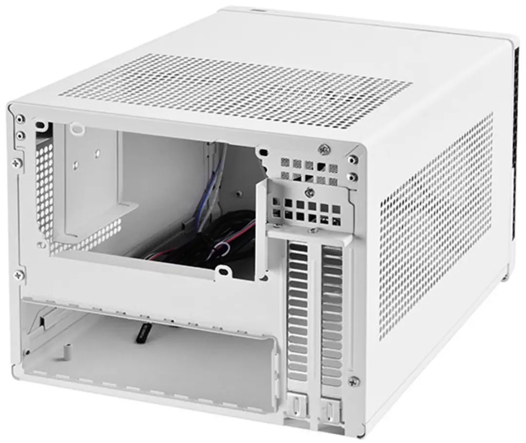 SilverStone SG13 Mini Tower - Zwart/Wit