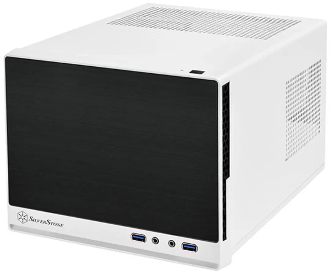 SilverStone SG13 Mini Tower - Zwart/Wit