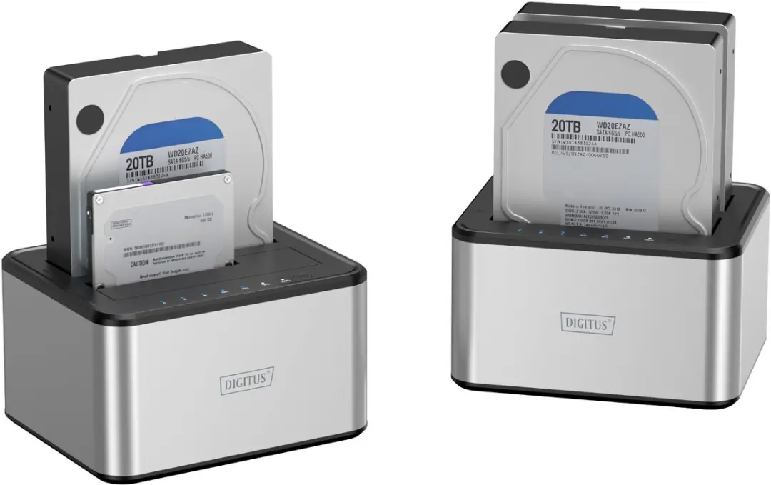 Digitus DA-71540-2 USB-A 3.0 SATA Kopieerstation 2.5" - Kleurloos - afbeelding 6 van 6