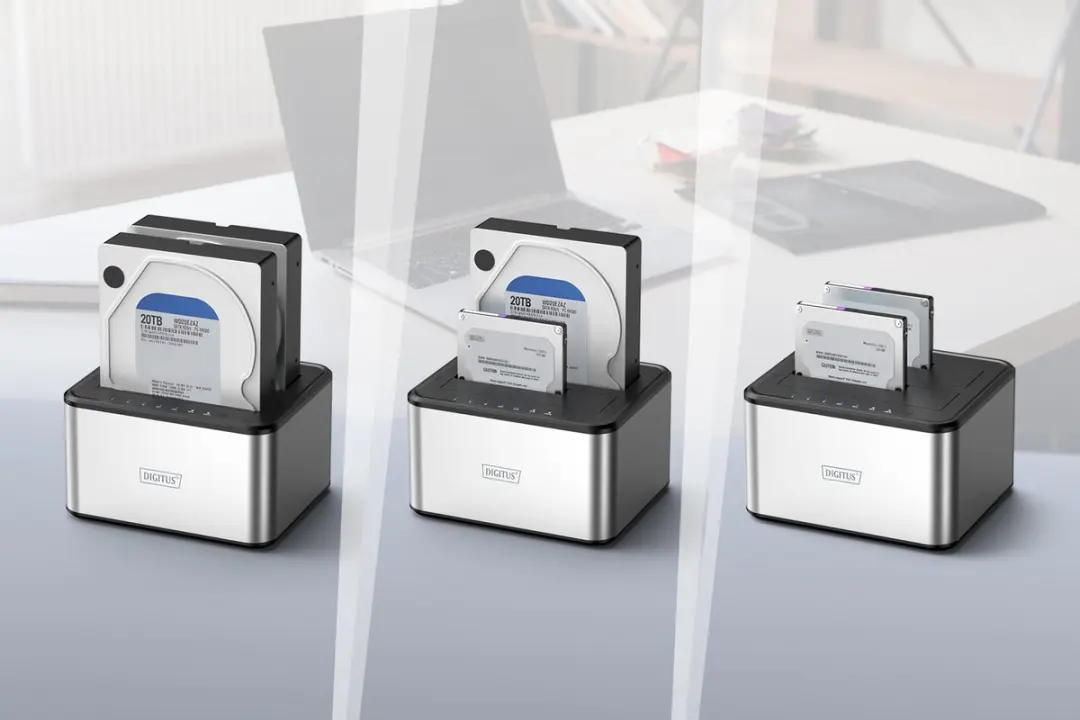 Digitus DA-71540-2 USB-A 3.0 SATA Kopieerstation 2.5" - Kleurloos