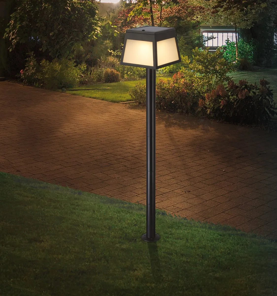 Eglo Altilia Solar Staande Buitenlamp LED 106cm - Zwart/Wit