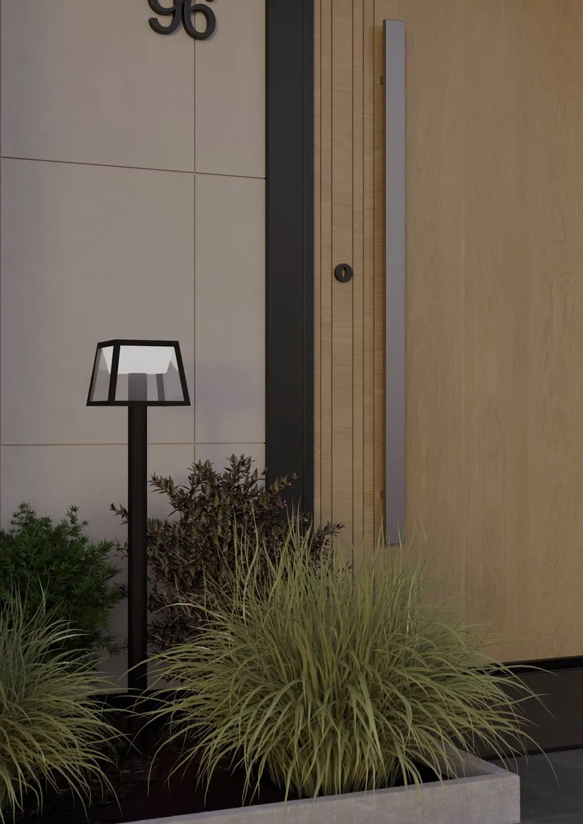 Eglo Altilia Solar Staande Buitenlamp LED 106cm - Zwart/Wit