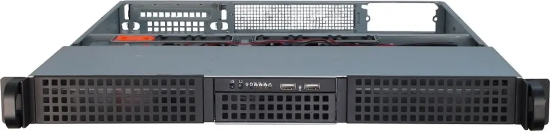 Inter-Tech IPC 1U-10255 Rack - 9x 2.5" 3x 3.5" - Zwart