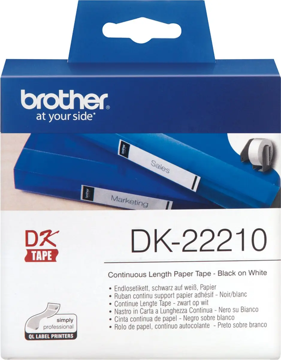 Brother Doorlopende papiertape 29 mm