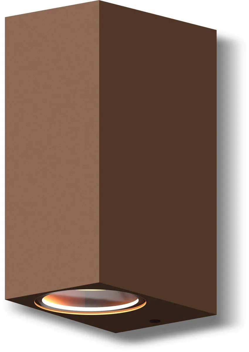 Calex Wandlamp Bergamo 2x GU10 IP54 Roest - afbeelding 6 van 6