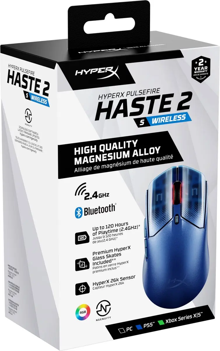 HyperX Pulsefire Haste 2 S Navy Gamingmuis 9B001AA