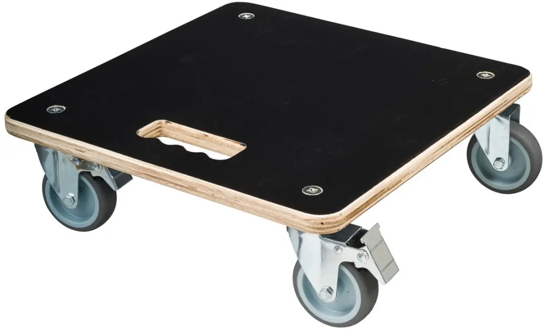 Nature Planttrolley - 12,5x38x38cm - Hout - Zwart - afbeelding 6 van 6