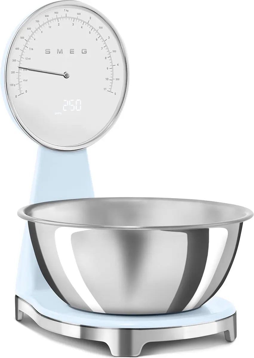 Smeg KSF01PBWW Keukenweegschaal 5kg - Pastelblauw
