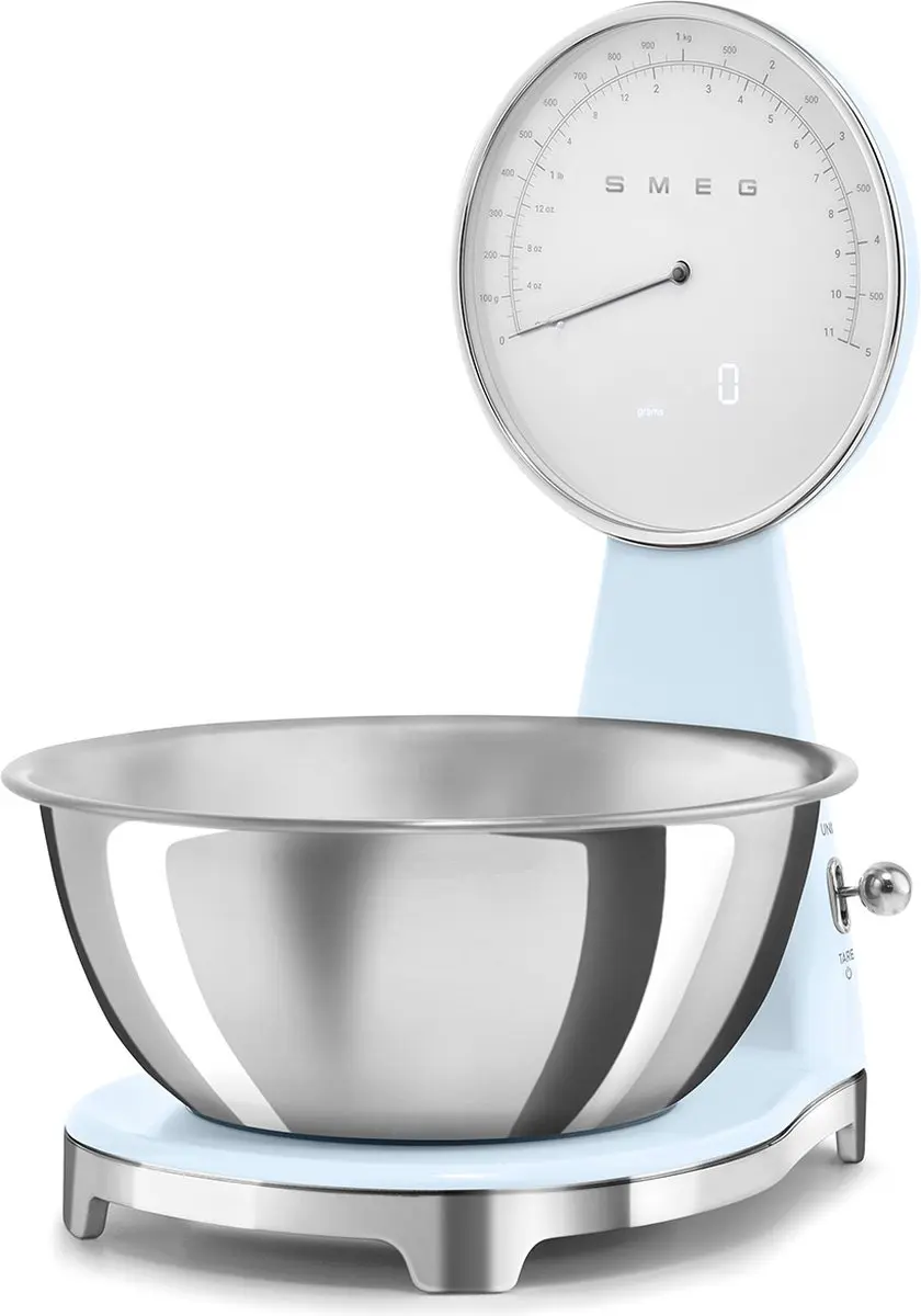 Smeg KSF01PBWW Keukenweegschaal 5kg - Pastelblauw - afbeelding 6 van 6