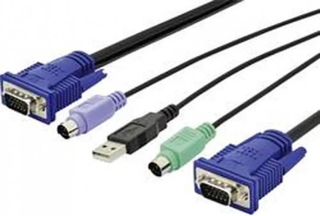 Digitus DS-19232 KVM Adapterkabel VGA - USB-A 3.0m - Zwart