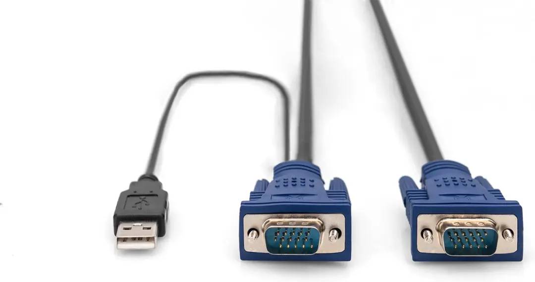 Digitus DS-19232 KVM Adapterkabel VGA - USB-A 3.0m - Zwart