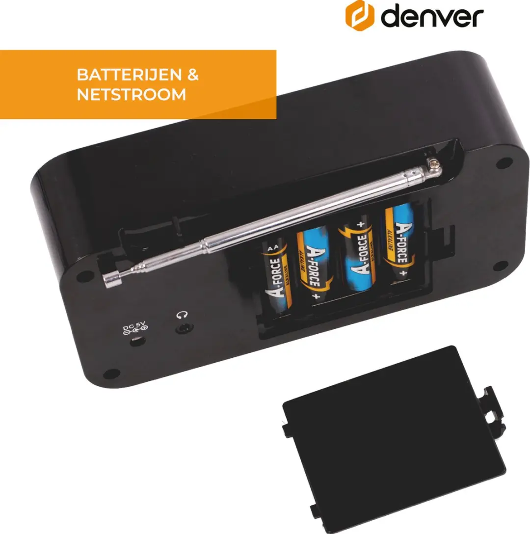 Denver DAB42 Noodradio - Zwart